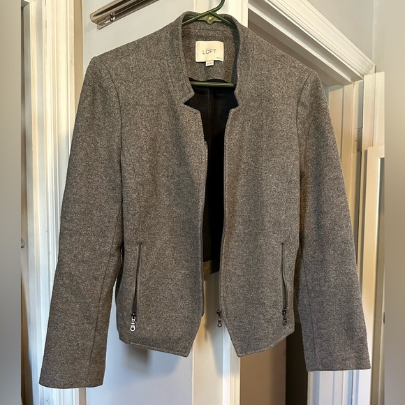 Ann Taylor Loft Zipper Jacket - Picture 2 of 4